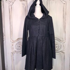 Little Red Riding Hood Cosplay Vibes Denim
Hooded Coat